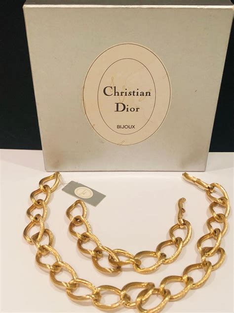 dior gold logo necklace|genuine christian Dior necklace.